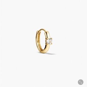 Mejuri Lab Grown White Sapphire Hoops